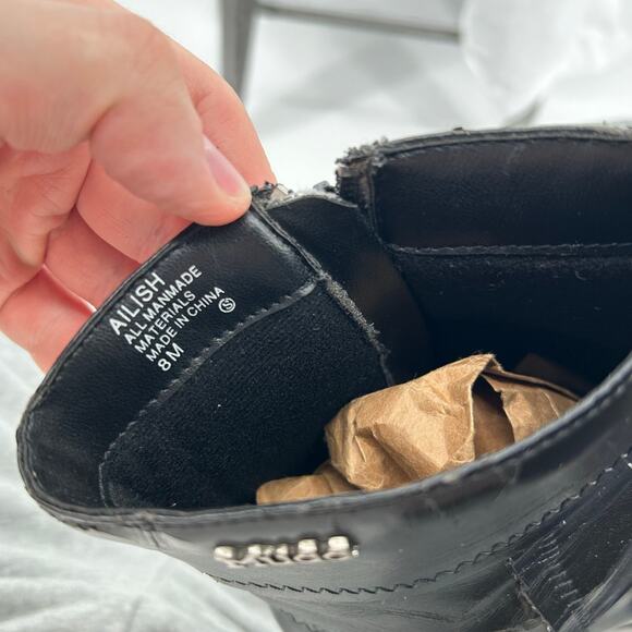 Vintage 00s y2k Women's Black MUDD Ailish Chunky Platform Boots Sz 8M - Picture 7 of 9